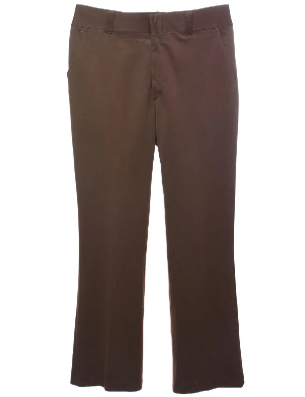 Sexy Fun Dark Brown Trousers - W36 L29