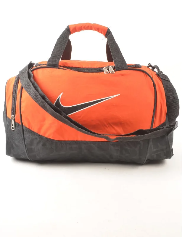High-end Design Dark Grey & Orange Nike Duffle Bag - M