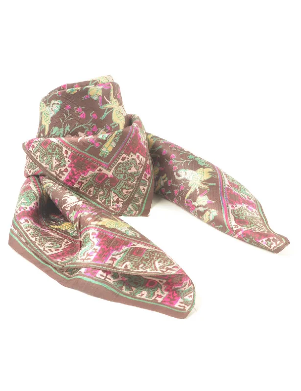 European And American Style Ethnic Print Head Scarf - M