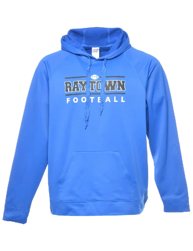 Retro Fashion Football Raytown Printed Hoodie - XL