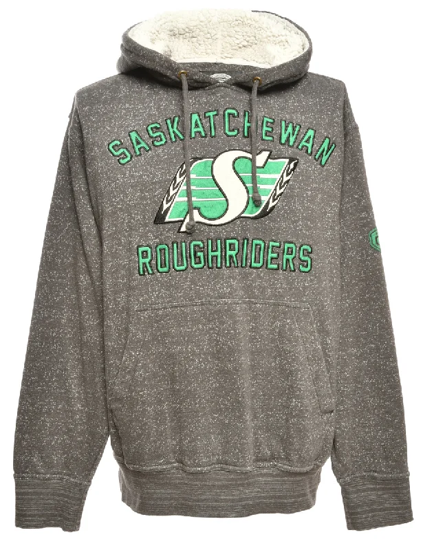 Wandering freely Football Saskatchewan Roughriders Hooded Sports Sweatshirt - M