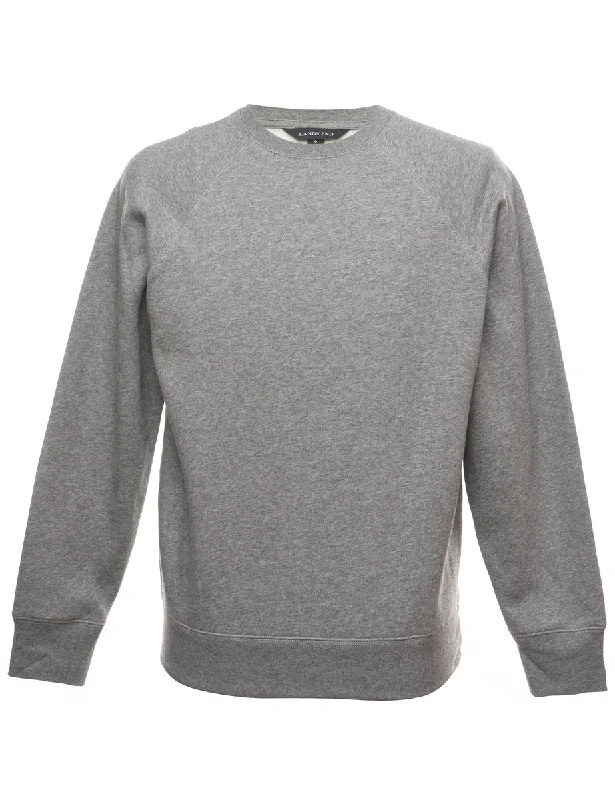 Romantic Data Grey Plain Sweatshirt - S