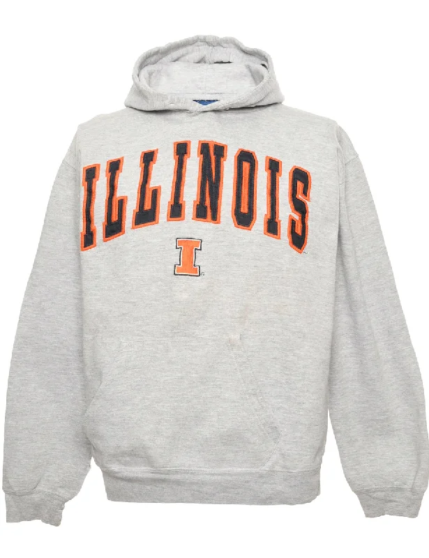 Exclusive Customization Grey Printed Hoodie - M