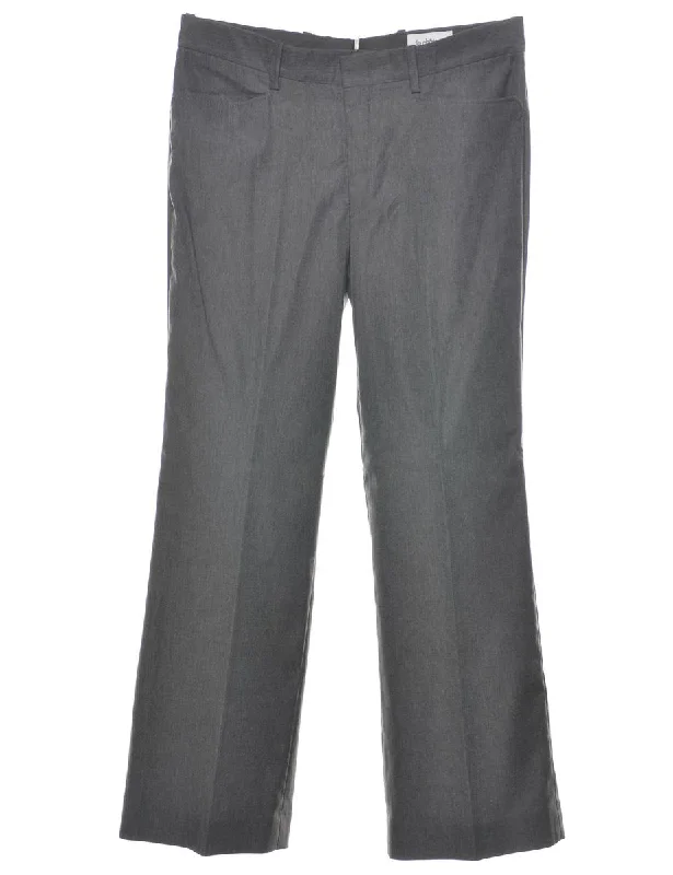 Economic Outlook Grey Suit Trousers - W32 L32