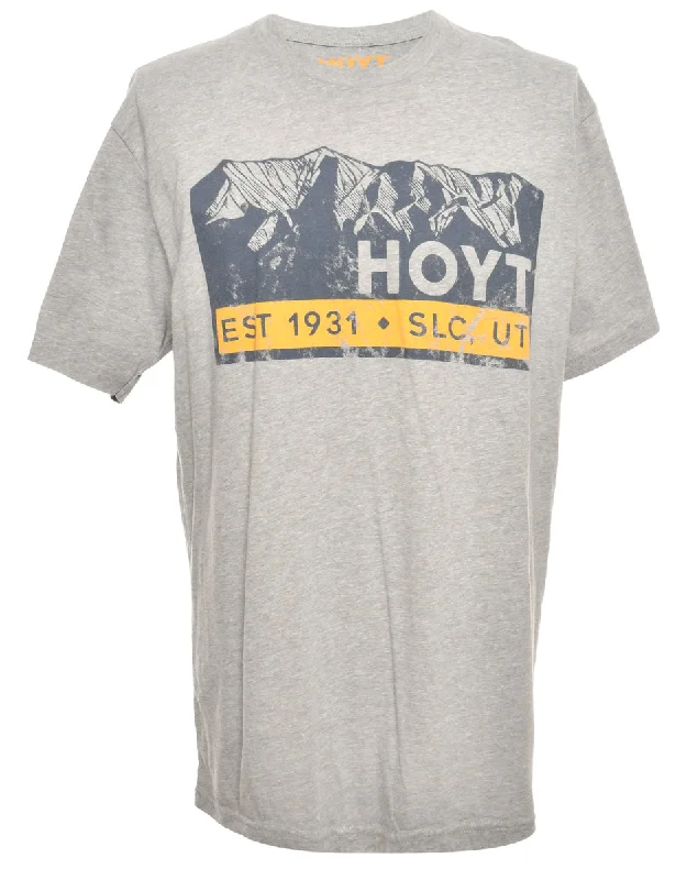 Designer Style HYOT Printed T-shirt - L