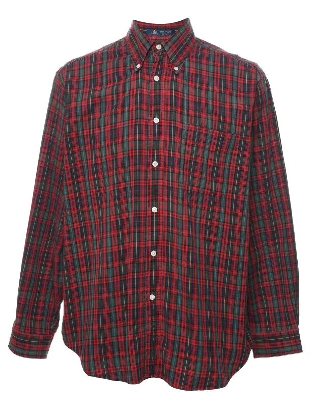 Casual And Versatile John Ashford Checked Shirt - L