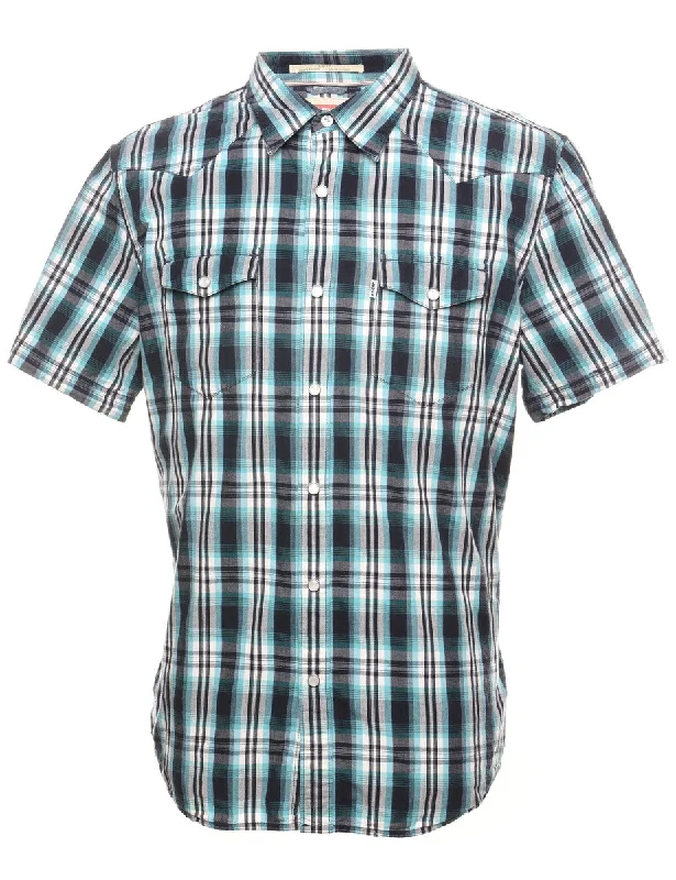 Versatile Style Levi's Checked Shirt - L