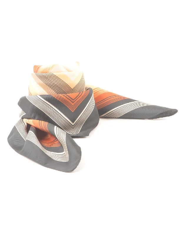 Spring Fashion Multi-colour Striped Head Scarf - S