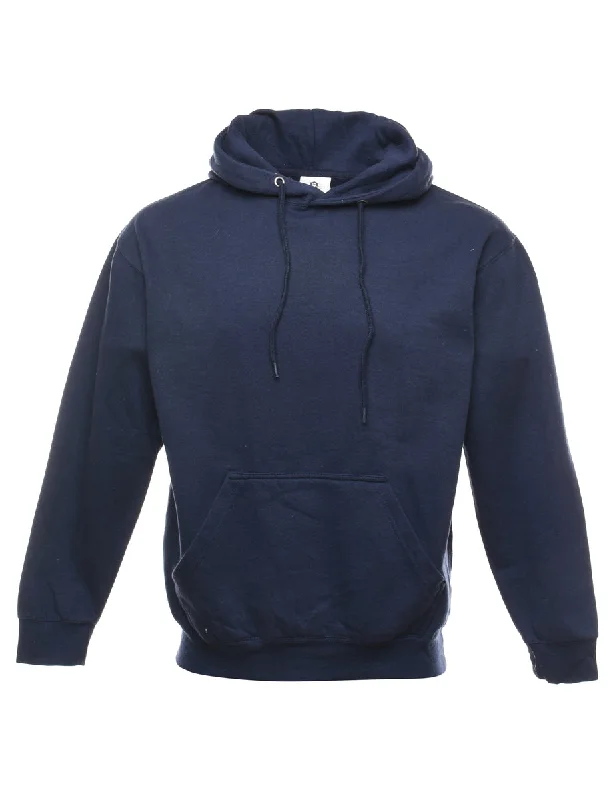 Luxury Customization Navy Hooded Sweatshirt - M