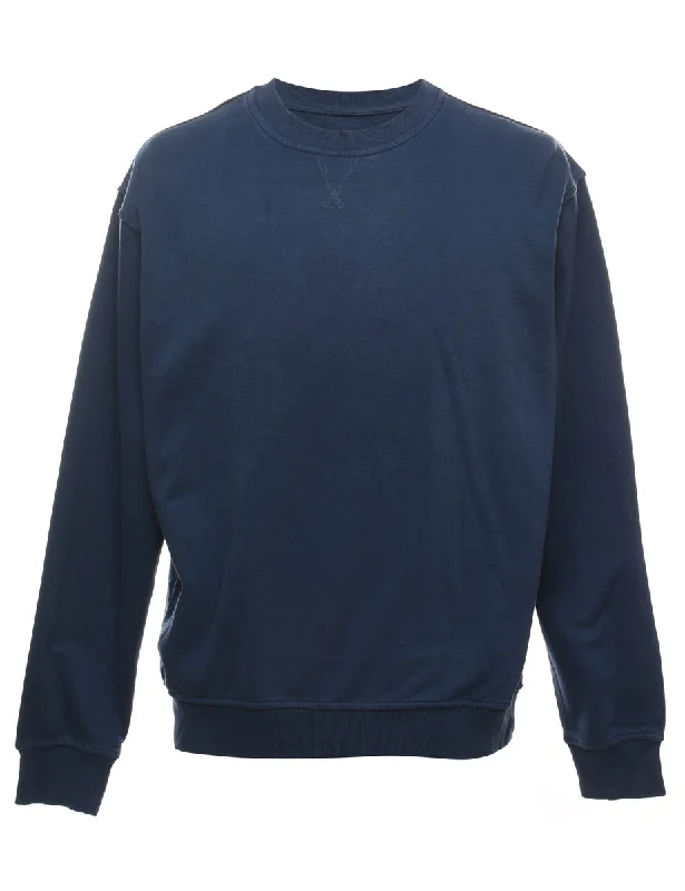 Modernism Navy Plain Sweatshirt - L