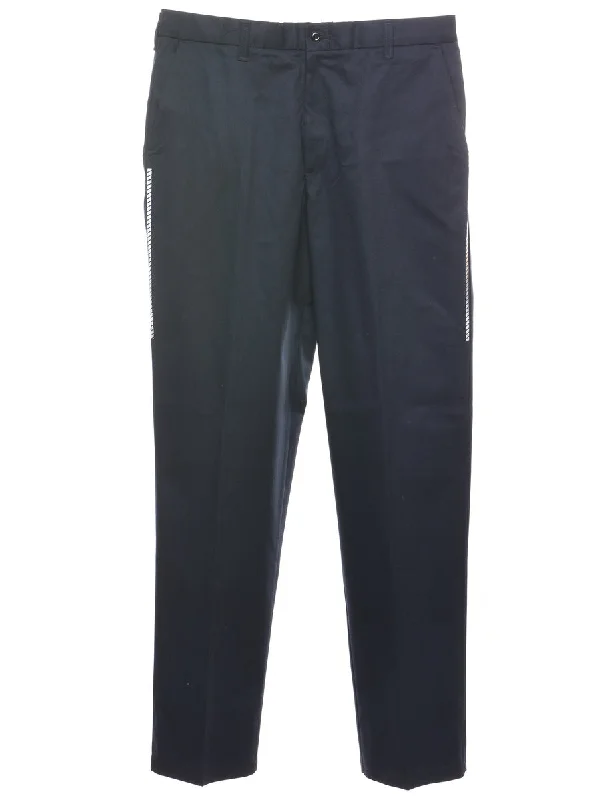 Cozy Essentials Navy Suit Trousers - W34 L34