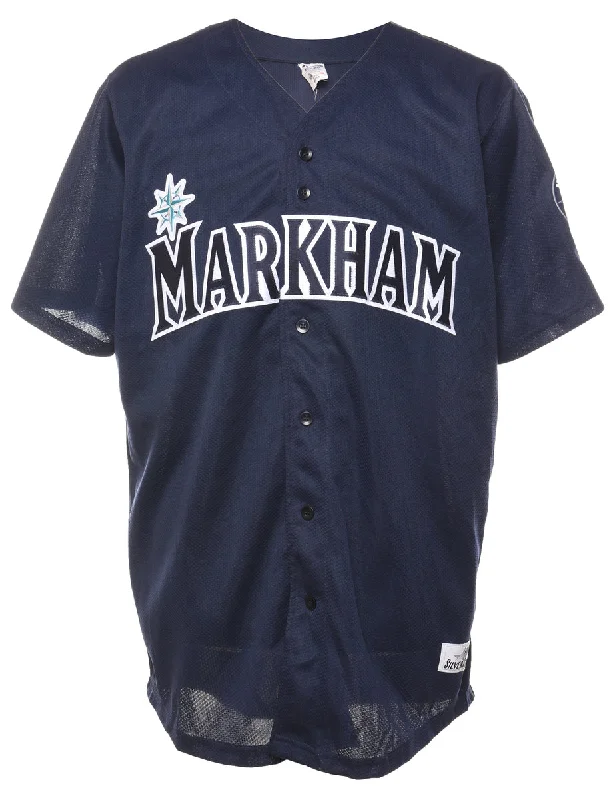 Comfortable Sweaters Navy & White Markham Jersey - XL