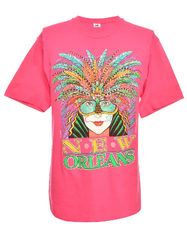 High-end Customization New Orleans Printed T-shirt - S