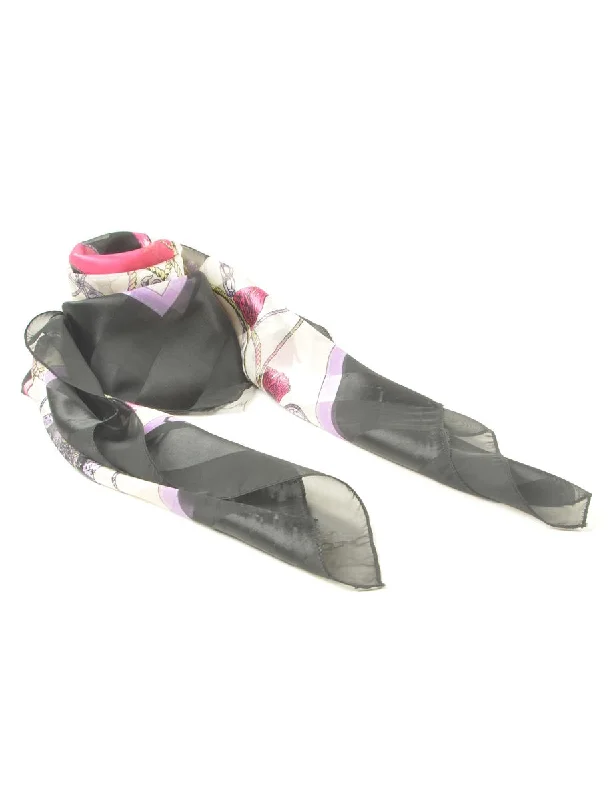 Bright Colors Novelty Print Head Scarf - XL