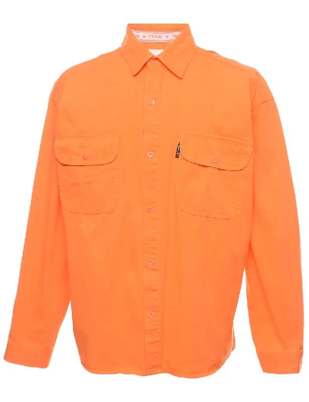 Light And Breathable Orange Shirt - L