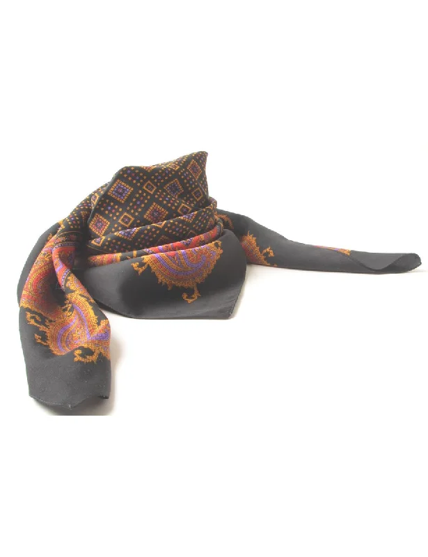 Effortless Outfits Paisley Print Head Scarf - M