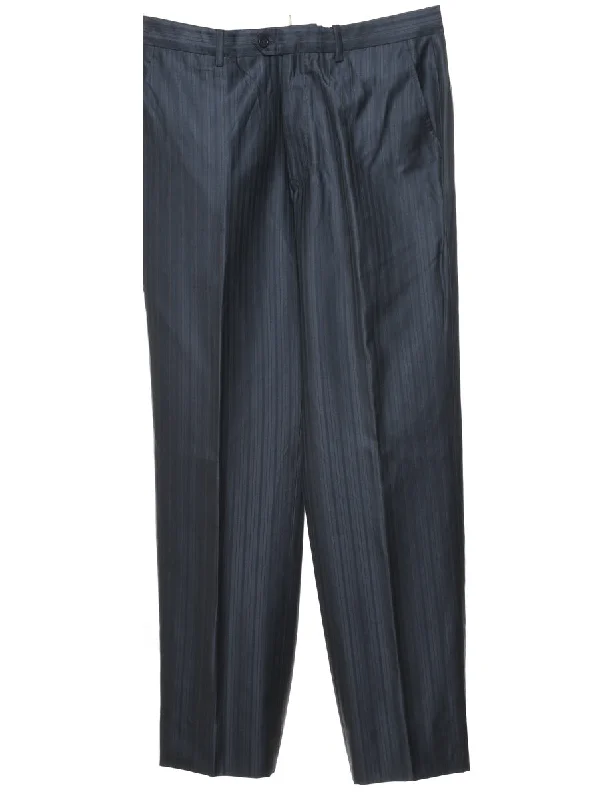 Goddess Style Pinstriped Trousers - W34 L31