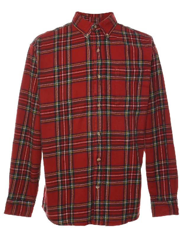 Preview New Products Red Classic Checked Shirt - L