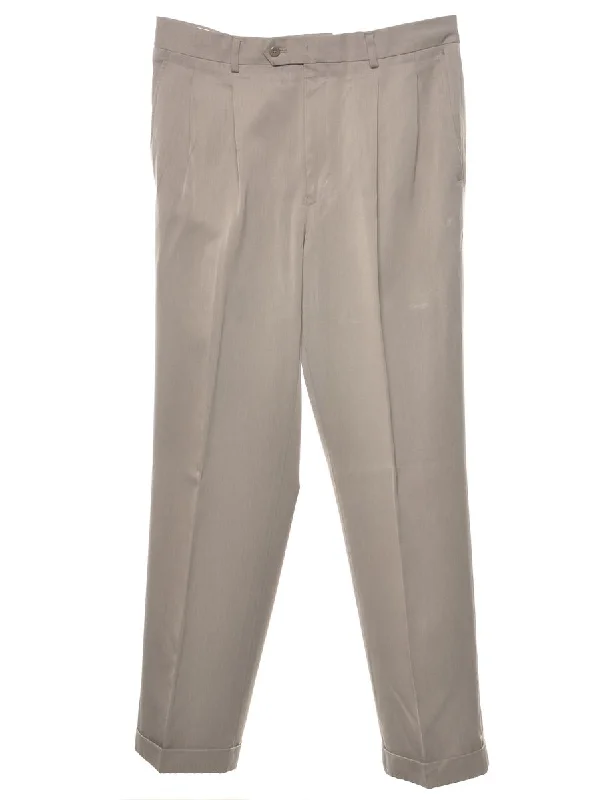 Fashion Innovation Stafford Light Brown Suit Trousers - W34 L32