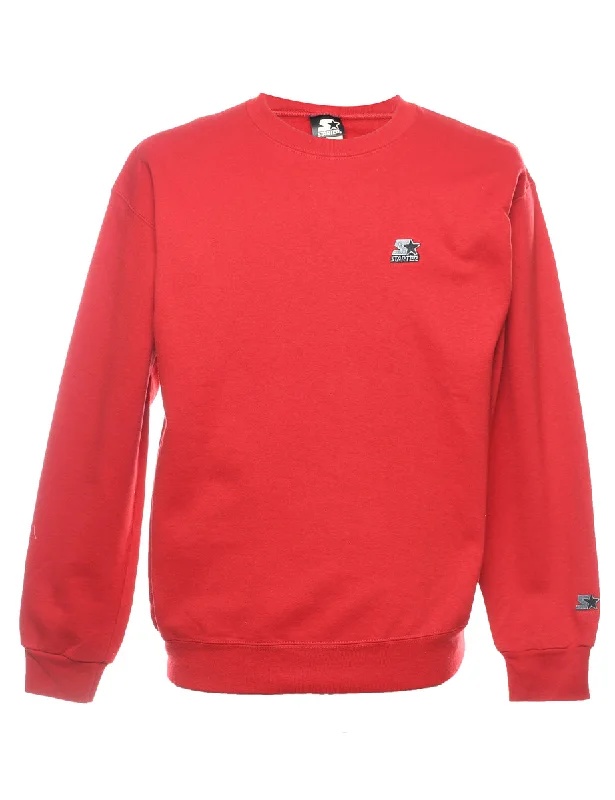 Tropical Style Starter Red Embroidered Classic Sweatshirt - M