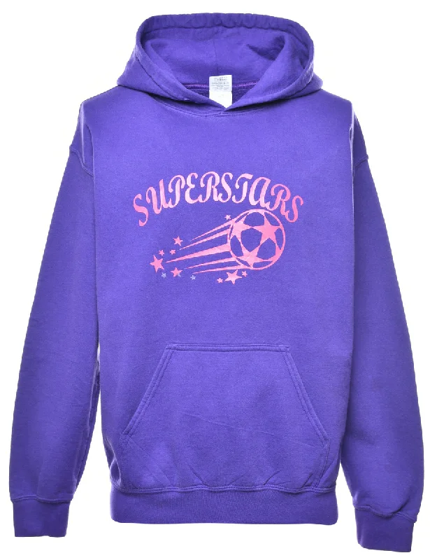 Warm Winter Series Superstars Printed Hoodie - M