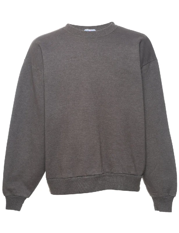 Casual Choice Tan Plain Sweatshirt - L