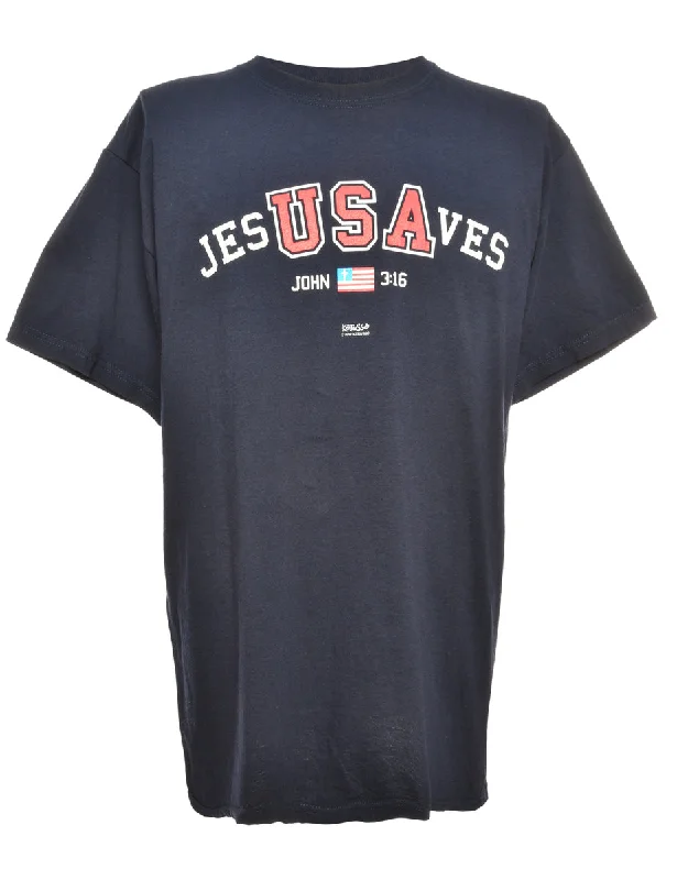 Fashionable Items USA Printed T-shirt - S
