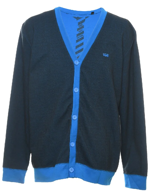Fashion Style Vans Navy & Blue Sweatshirt - L