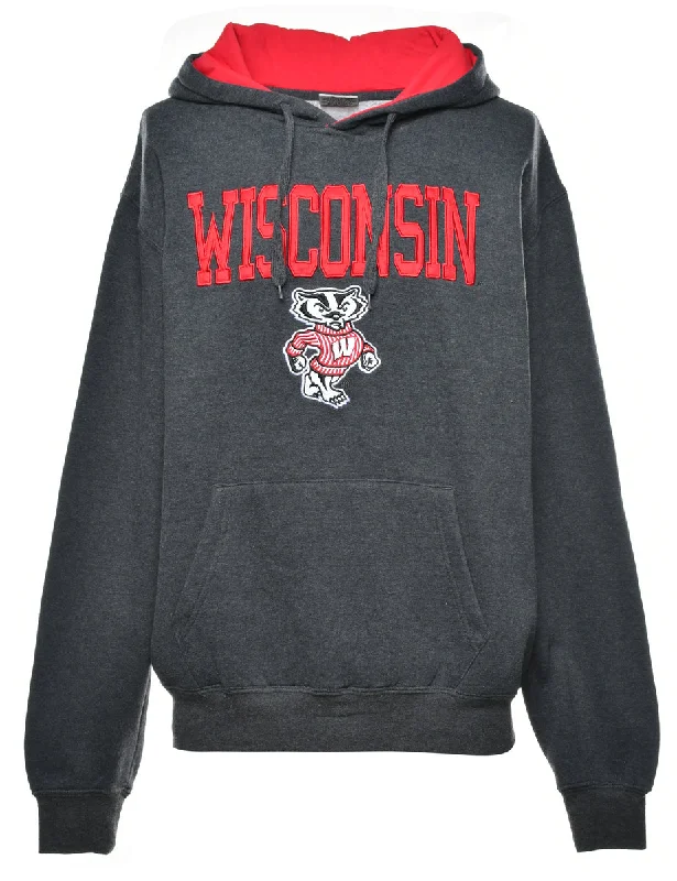 Cozy Fashions Wisconsin Printed Hoodie - L