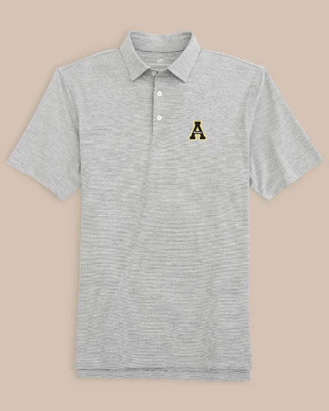 Comfy Chic Wear App State Mountaineers Driver Spacedye Polo
