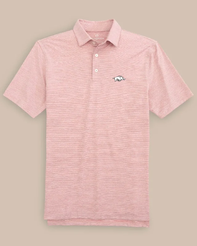 Cozy Fitting Arkansas Razorbacks Driver Spacedye Polo Shirt