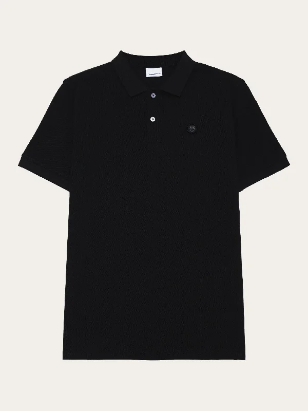 Simple Style Basic badge polo - Black Jet