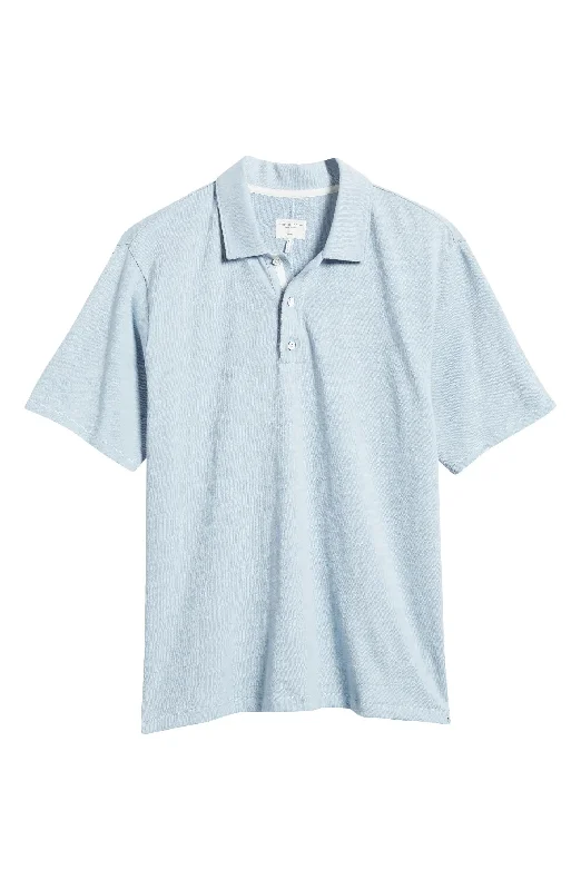 European And American Style Rag & Bone Men's Classic Flame Polo Shirt, Desert Blue European And American Style Rag & Bone Men's Classic Flame Polo Shirt, Desert Blue