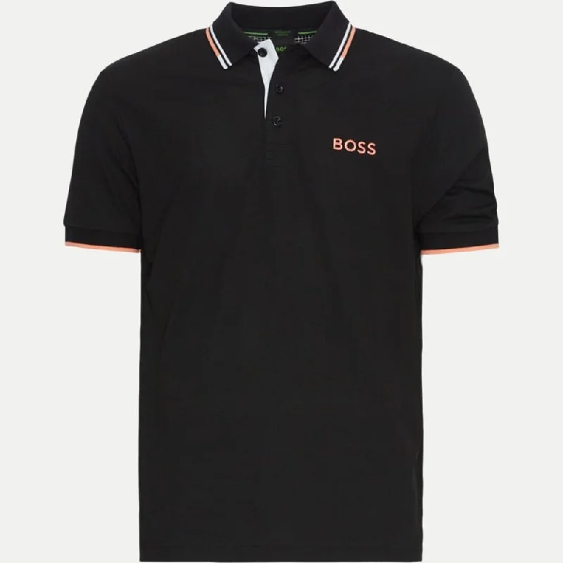 Stretch Design Hugo Boss Men's Paddy Pro Stretch Pique Polo Shirt, Black