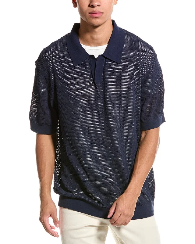 Retro Design Todd Snyder Mesh Polo Shirt