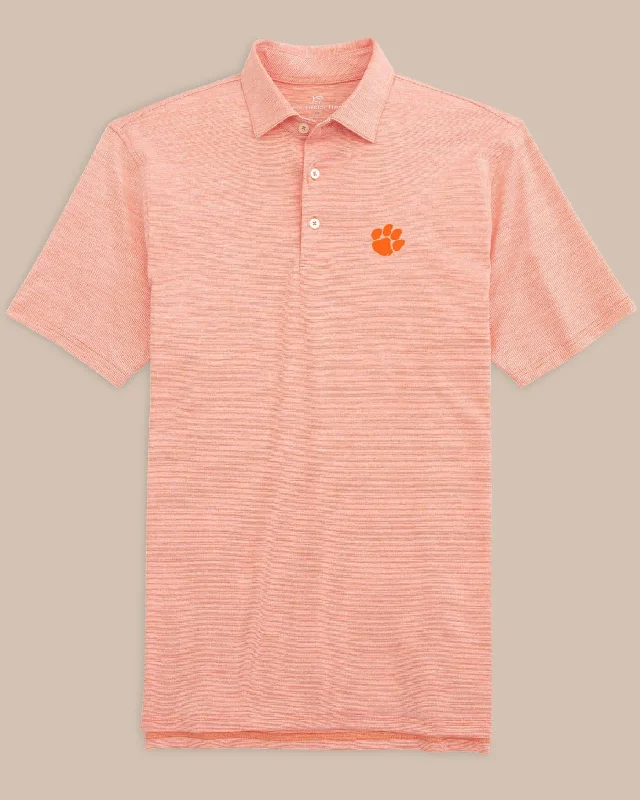 Comfortable Chic Clemson Tigers Driver Spacedye Polo Shirt