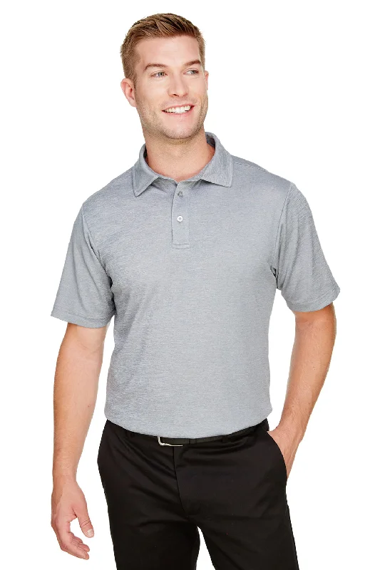 Cozy Fashion Devon & Jones Mens CrownLux Address Melange Performance Moisture Wicking Short Sleeve Polo Shirt - Heather Grey Cozy Fashion Devon & Jones Mens CrownLux Address Melange Performance Moisture Wicking Short Sleeve Polo Shirt - Heather Grey