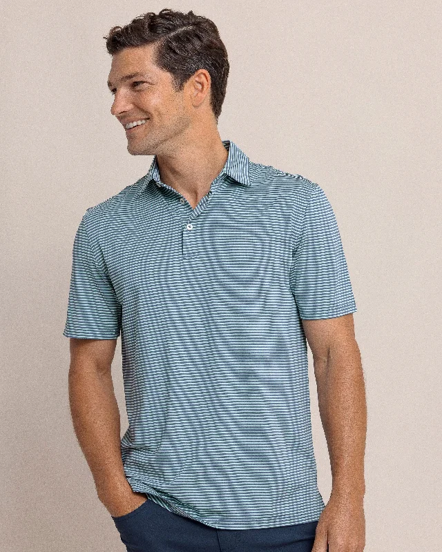 Moisture wicking Driver Sunbury Stripe Polo