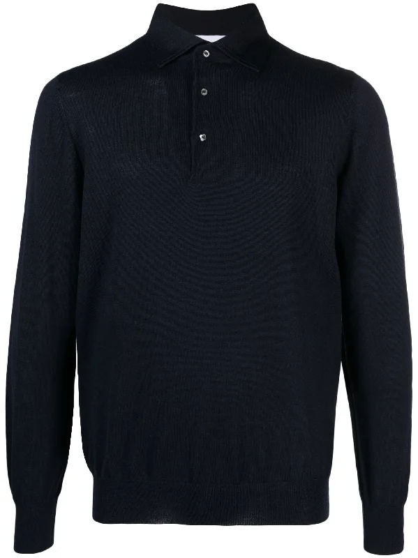 Sports And Leisure Fine-Knit Wool Polo Shirt