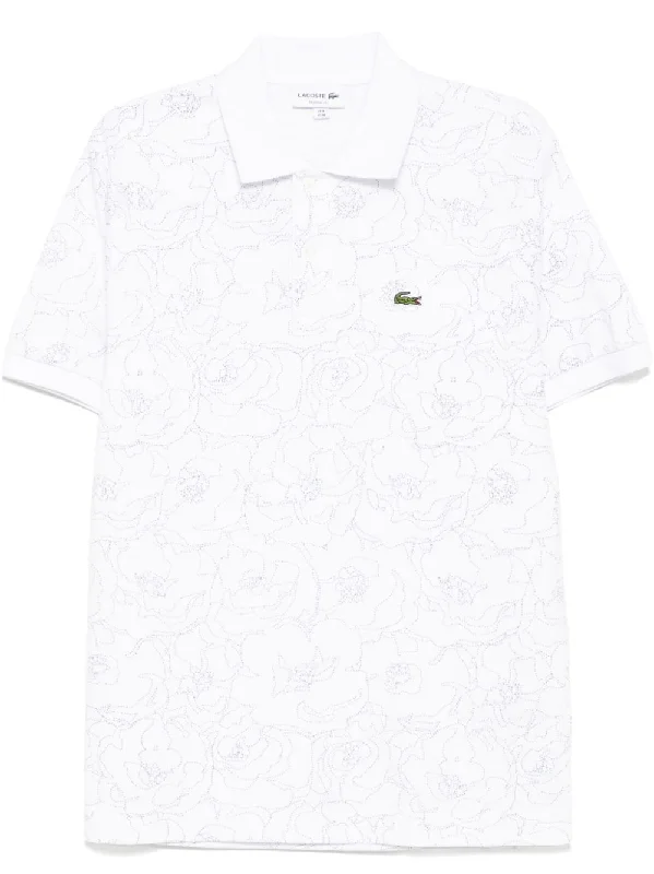 Casual And Comfortable Flower Print L.12.12 Polo Shirt
