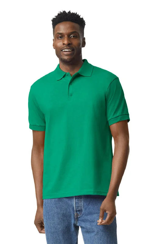 Light And Breathable Gildan Mens DryBlend Moisture Wicking Short Sleeve Polo Shirt - Kelly Green Light And Breathable Gildan Mens DryBlend Moisture Wicking Short Sleeve Polo Shirt - Kelly Green