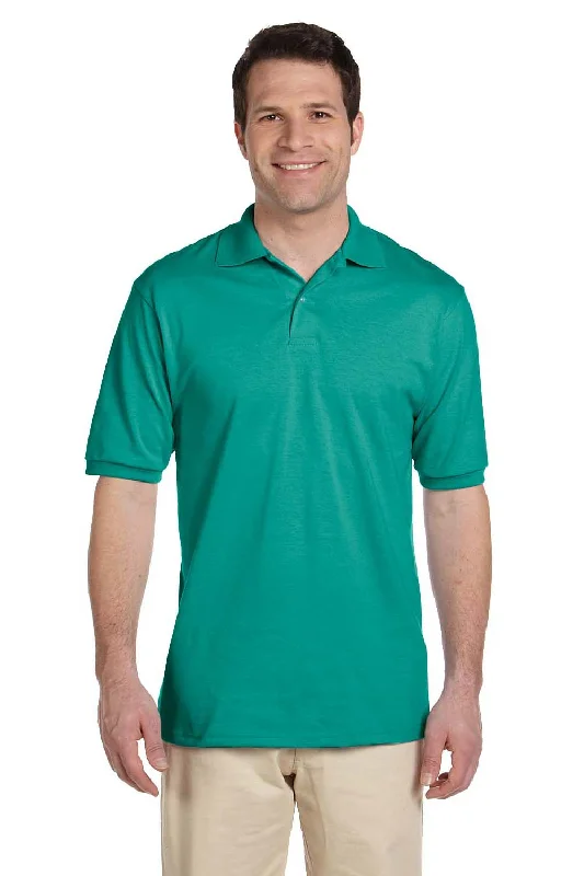 Comfortable Dresses Jerzees Mens SpotShield Stain Resistant Short Sleeve Polo Shirt - Jade Green Comfortable Dresses Jerzees Mens SpotShield Stain Resistant Short Sleeve Polo Shirt - Jade Green