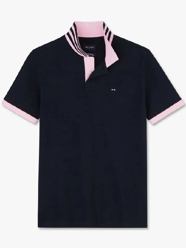 Chic Lounge MARINE POLO WITH PINK TRIM