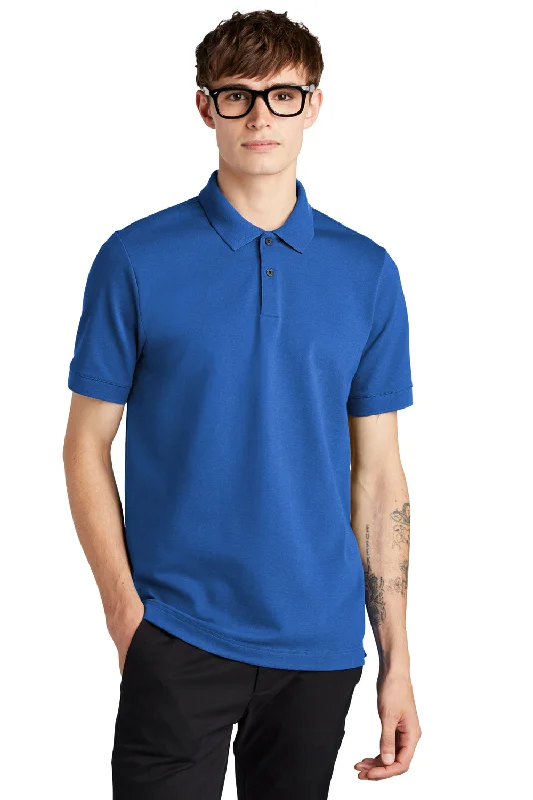 Cozy Look Mercer+Mettle Mens Moisture Wicking Short Sleeve Polo Shirt - Blue Note