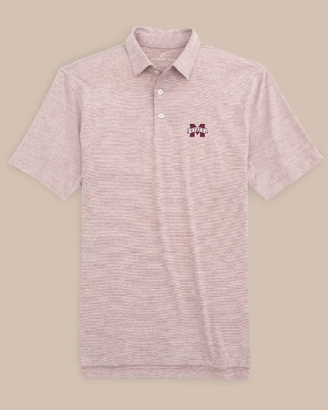 Windbreaker fashion Mississippi State Bulldogs Driver Spacedye Polo Shirt