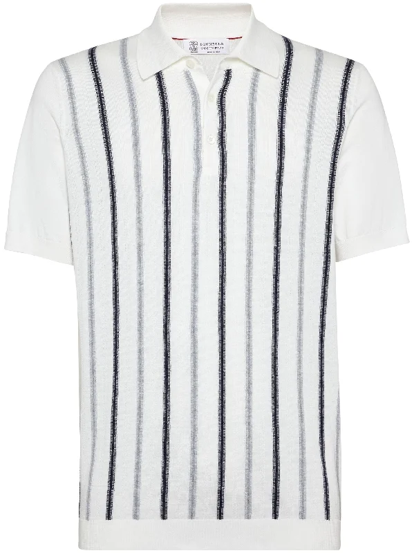 Fashionable Inner Wear Monili Stripe-Print Polo Jumper
