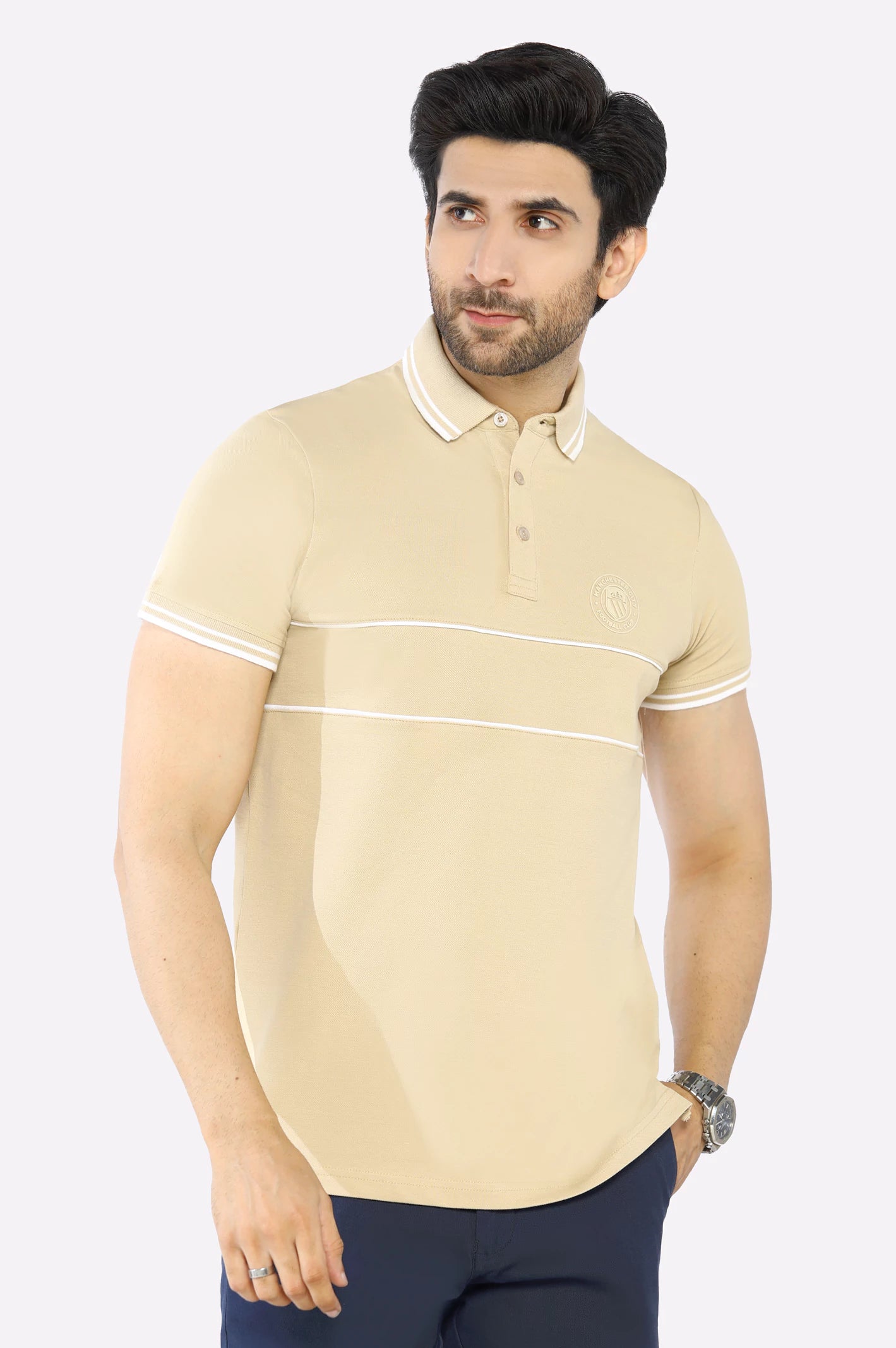 Effortless Wear Jacquard Collar Polo