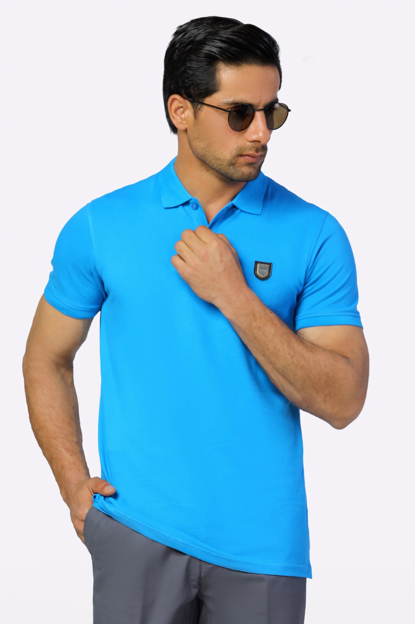 Easygoing Fashion Rod Collar Polo