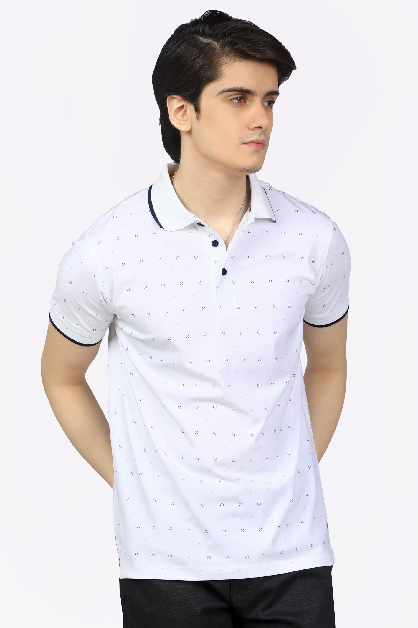 Effortless Outfits Modified Neck Polo