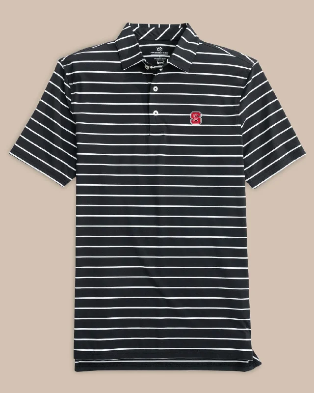 Elegant And Elegant NC State Wolfpack brrr°®-eeze Desmond Stripe Polo